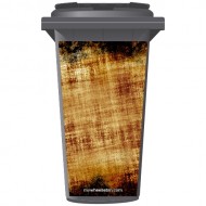 Rust Look Wheelie Bin Sticker Panel